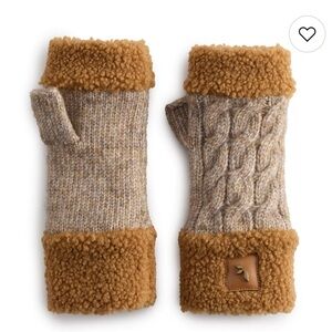 Koolaburra by UGG Women’s Cable Fingerless Gloves Chestnut One Size New